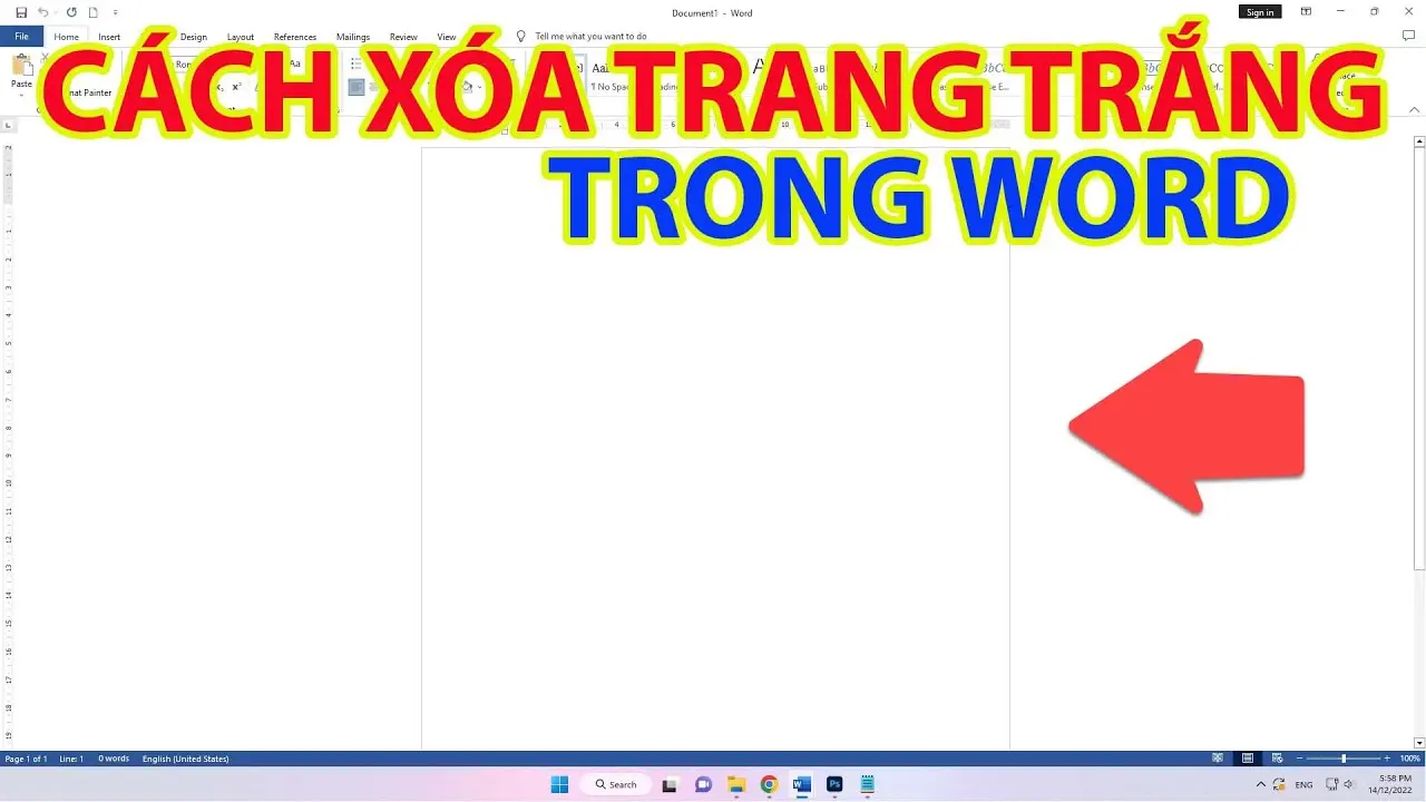 Cách xóa trang trắng trong Word 2016, 2019, 2021 nhanh chóng