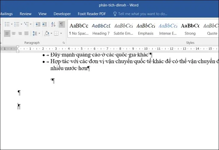 Xóa trang bất kỳ trong Word bước 1