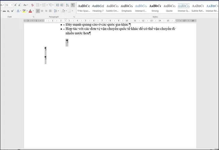 Xóa trang bất kỳ trong Word bước 3