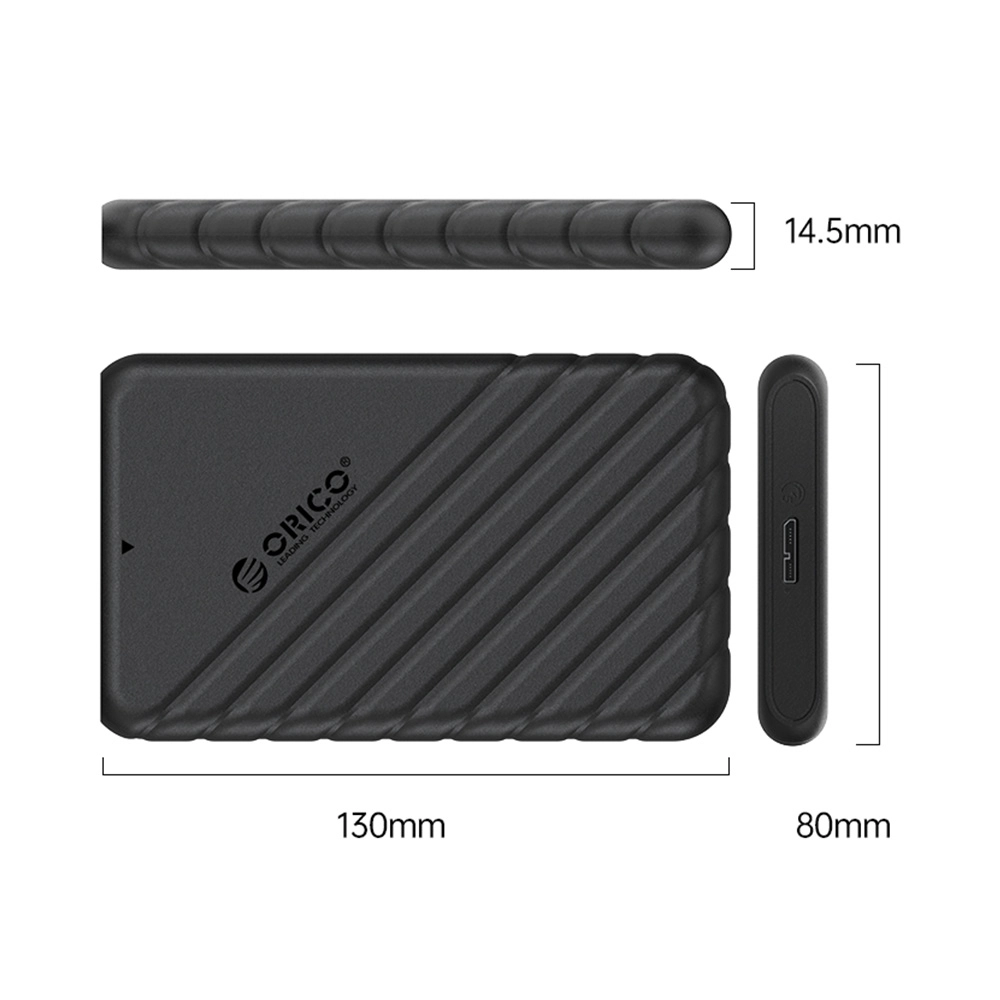 Box hdd 2.5 Orico (25PW1-U3) đen, usb 3.0