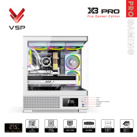 X3 PRO MONITOR WHITE - Vỏ Case Máy Tính Pro Gamer Edition X3 Pro Monitor White