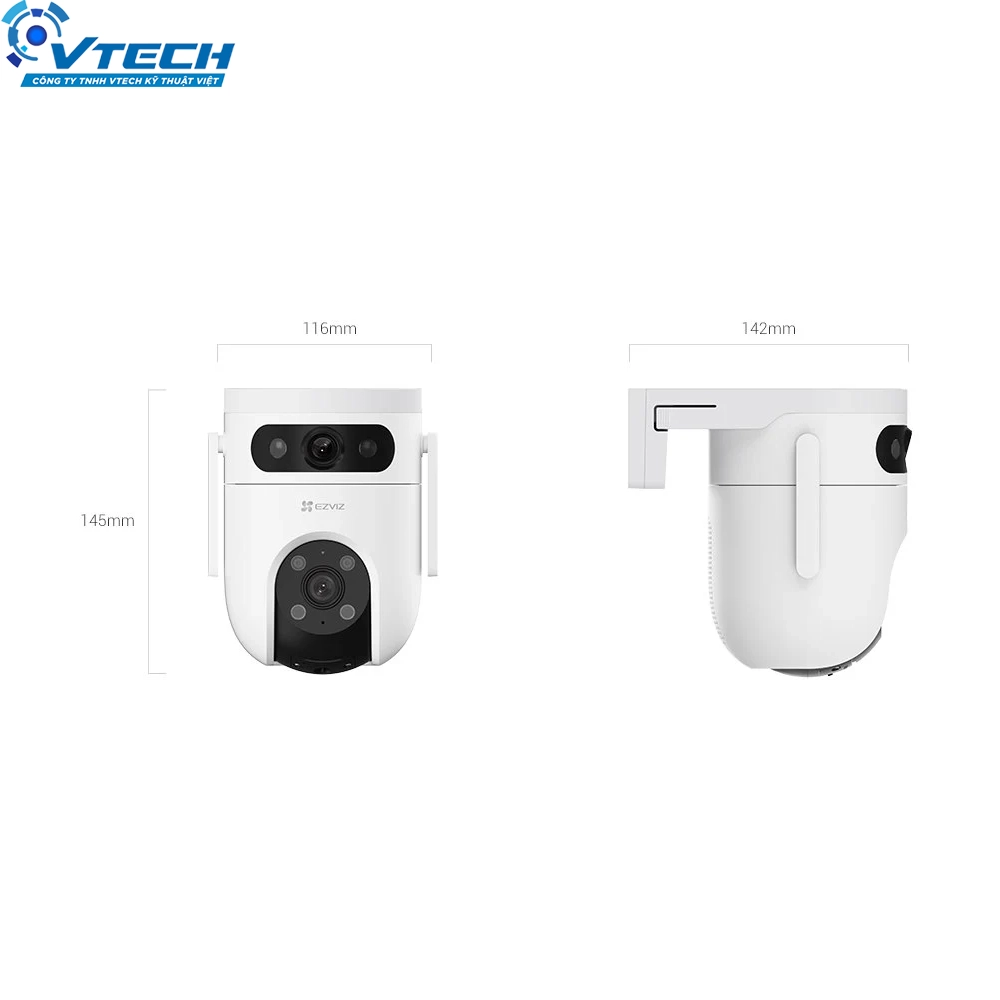 7863 - Camera wifi quay quet 2 mắt EZVIZ H9C (5MP+5MP) - 3