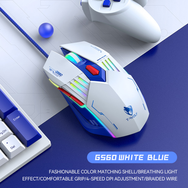 G560 - Mouse T - Wolf G560 Gaming Có Dây Cổng Usb - 3