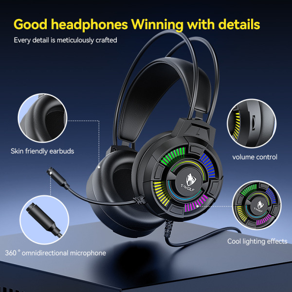 H140 - Headphone Gaming T-WOLF H140 - 2