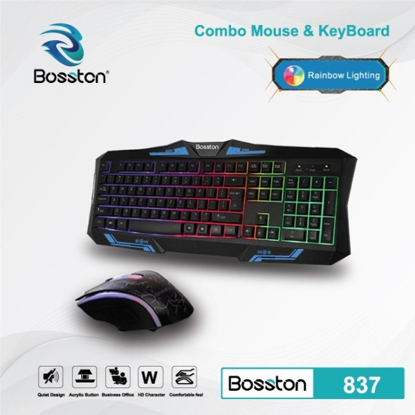 BOSSTON837 - Combo Phím + Chuột Bosston 837 Đèn Led 7 Màu - 2