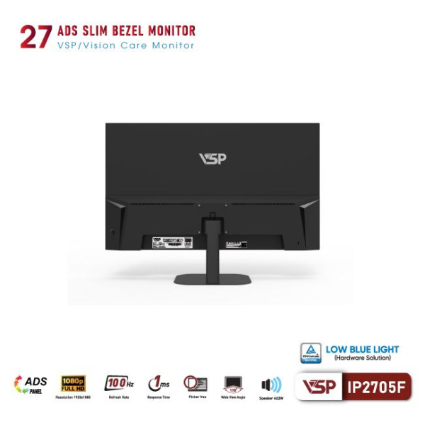 IP2705F - Màn hình máy tính văn phòng IP2705F - ADS IPS - 100Hz - 3