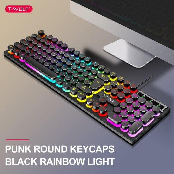 TF270 - Combo Keyboard + Mouse T-WOLF TF270 LED USB - 2