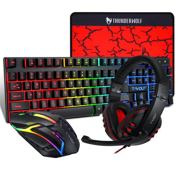 TF800 4 IN 1 - Combo Keyboard + Mouse T-Wolf TF800 4 in 1 ( Key+Mouse+Pad+Head) - 3