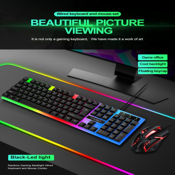 TF230 - Combo Keyboard + Mouse T-Wolf TF230 Gaming - 2