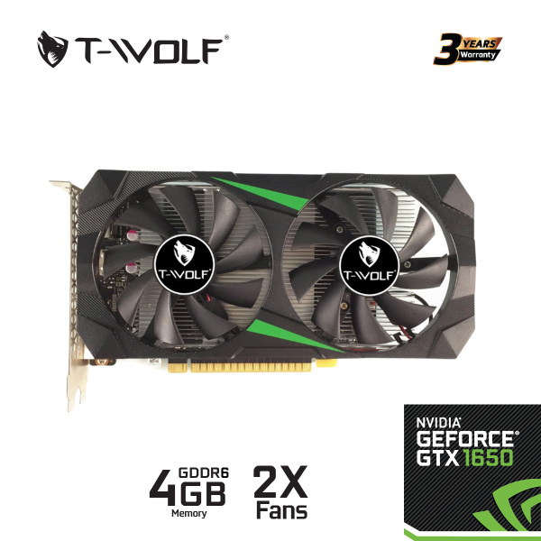 GTX 1650 - Card màn hình T-WOLF GTX 1650 4GB GDDR6 - 2