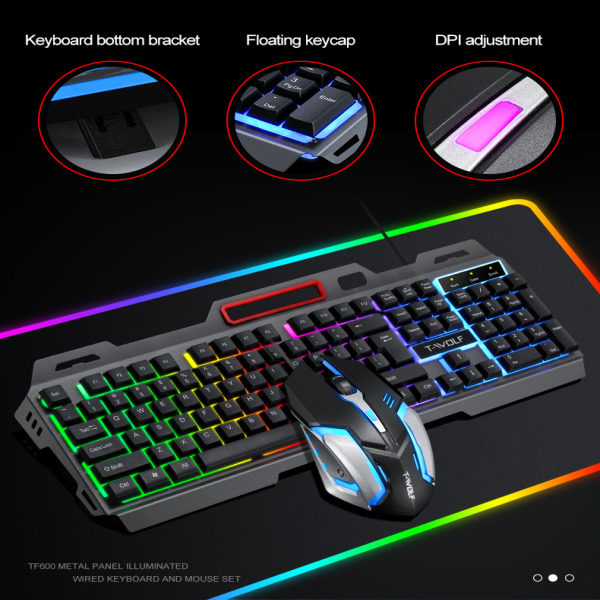 TF600 - Combo Keyboard + Mouse T-Wolf TF600 Gaming - 2