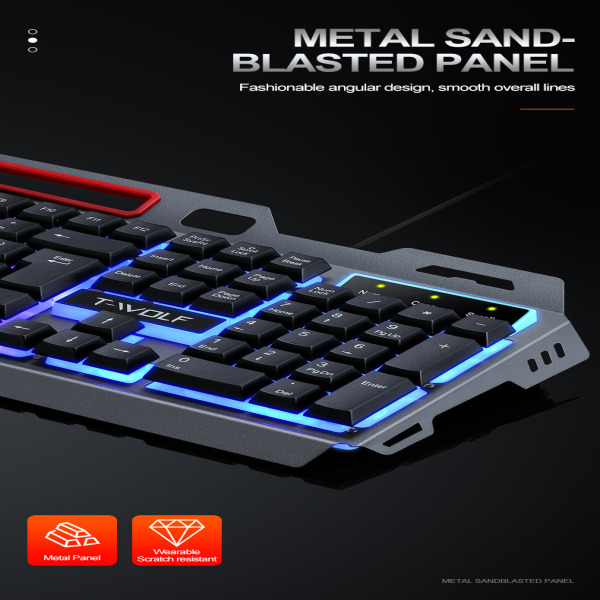 TF600 - Combo Keyboard + Mouse T-Wolf TF600 Gaming - 5