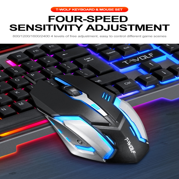 TF600 - Combo Keyboard + Mouse T-Wolf TF600 Gaming - 6