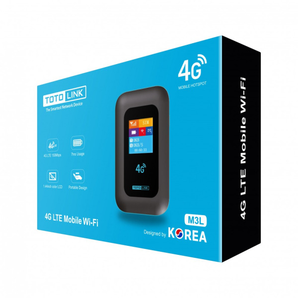 M3L WIFI 6 AX300 - Bộ phát Wifi di động TotoLink M3L Wifi 6 AX300 4G LTE 300Mbps - 7