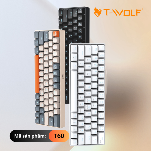T60 - Bàn phím cơ T-Wolf T60 Blue Switch - 2