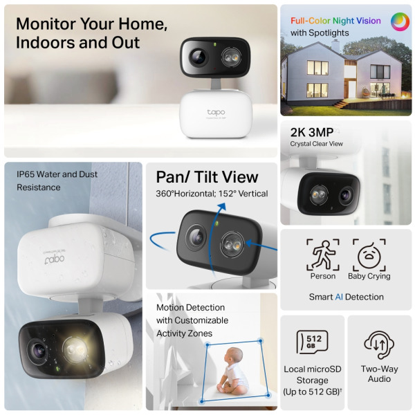 TAPO C216 - Camera AI Wi-Fi An Ninh Trong Nhà Ngoài Trời - 4
