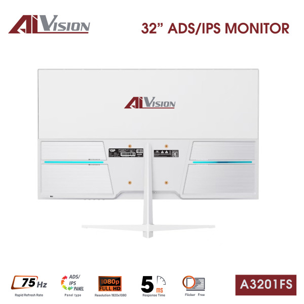 A3201FS - Màn hình máy tính văn phòng AiVision A3201FS (31.5inch ADS-IPS FHD 75hz 5ms) - (Đen, trắng) - 7