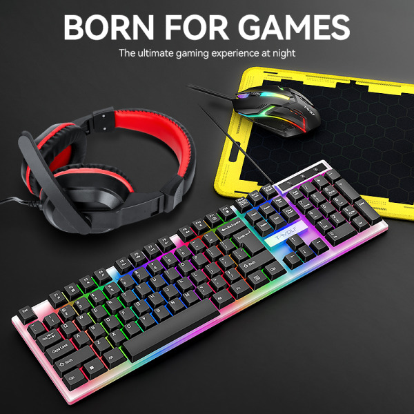 TF240 - COMBO T-Wolf TF240 Usb Game Led (Mouse Pad, Head Phone, Keyboard, Mouse) - 8