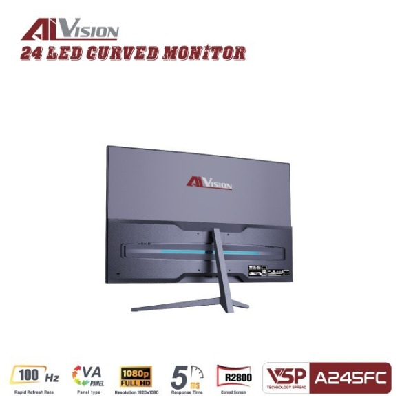 A245FC - Màn hình cong AiVision A245FC (24inch | FHD | VA | 100Hz | 5ms) - Đen, Trắng - 4