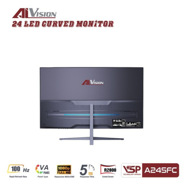 A245FC - Màn hình cong AiVision A245FC (24inch | FHD | VA | 100Hz | 5ms) - Đen, Trắng - 5