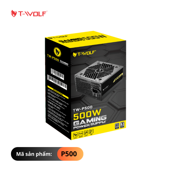 TW-P500 - Nguồn CST T-WOLF TW-P500 ( 500w ) 80 Plus Chính Hãng - 3