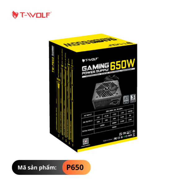 TW-P650 - Nguồn CST T-WOLF TW-P650 (650W) 80 Plus Chính hãng - 5