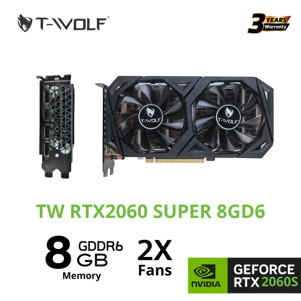 TW-RTX2060S 8G - Card màn hình T-WOLF RTX 2060 SUPER 8GB GDDR6 - 3