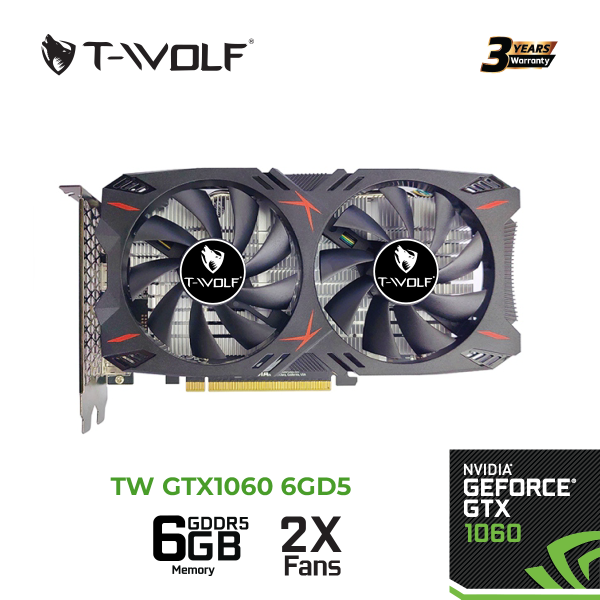 TW-GTX 1060 6G - Card màn hình T-WOLF GTX 1060 6GB GDDR5 - 2