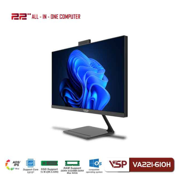 VA221-610H - Máy tính để bàn VSP All in One VA221-610H (21.45 FHD 60Hz) - 4