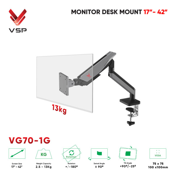 VG70-1G - Giá đỡ màn hình VSP VG70-1G (17 -42 - 13KG) - 3