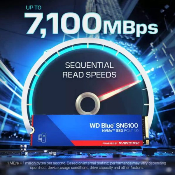 WDS500G5B0E - Ổ cứng SSD WD Blue SN5100 500GB NVMe PCIe Gen4 x4 WDS500G5B0E - 3