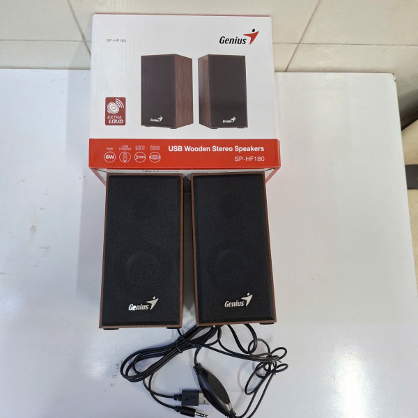 LOA SP-HF180 - LOA Genius SP-HF180 USB Wooden Stereo Speakers 2.0 vân gỗ - 4