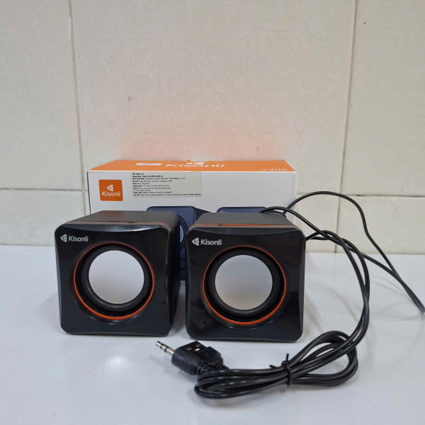 KISONLI V400 - Loa Vi Tính 2.0 Kisonli V400, cổng USB làm nguồn và jack 3.5 kết nối PC, Laptop - 4