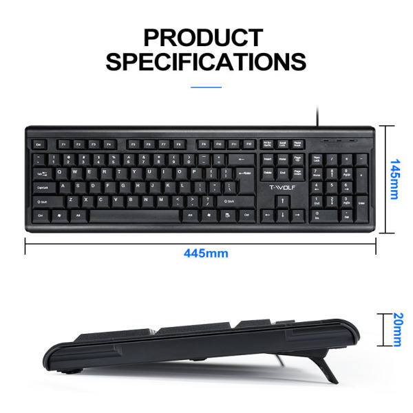 TWOLF T15 - Keyboard Twolf T15 USB Văn phòng - 2