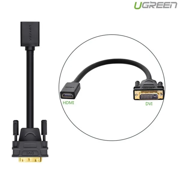 Cáp chuyển đổi DVI 24+1 to HDMI Ugreen 20118