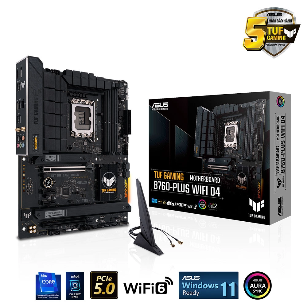 TUF GAMING B760M-PLUS WIFI DDR4 - Mainboard Asus TUF GAMING B760M-PLUS WIFI DDR4