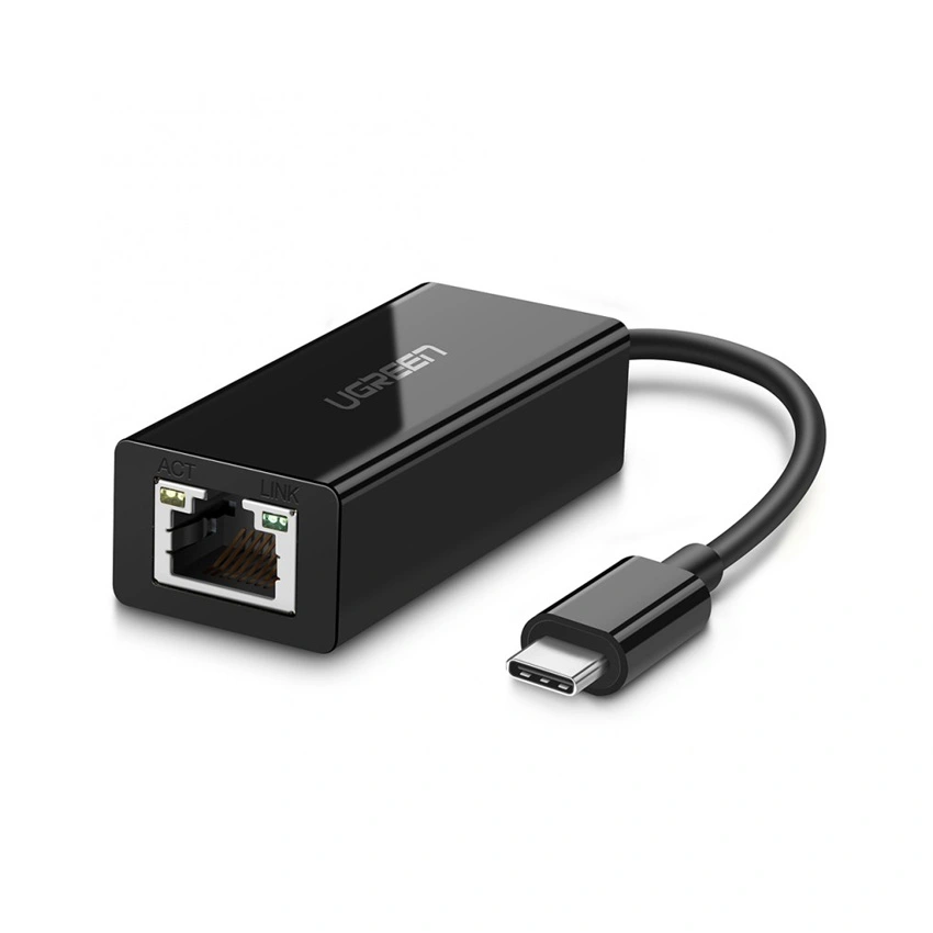 Cáp chuyển USB Type-C to Lan 10/100/1000Mbps chính hãng Ugreen 50307 cao cấp