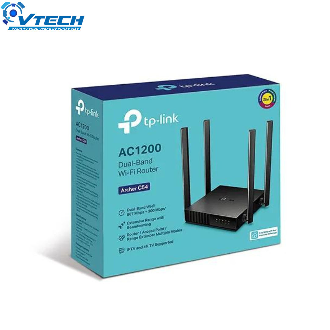 Router Wifi TP-Link Archer C54 băng tần kép AC1200