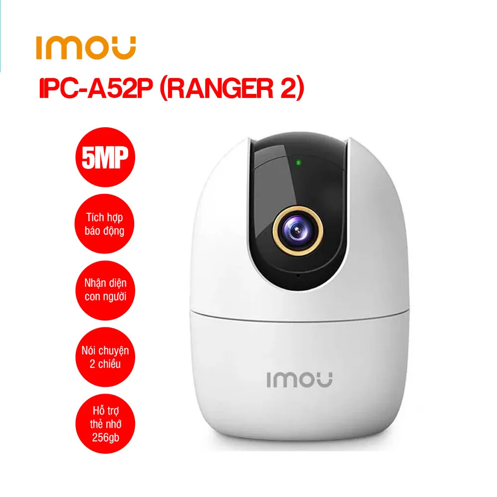 A52IMOU - Camera Wifi 360 độ IMOU IPC-A52P (Ranger 2 5MP)