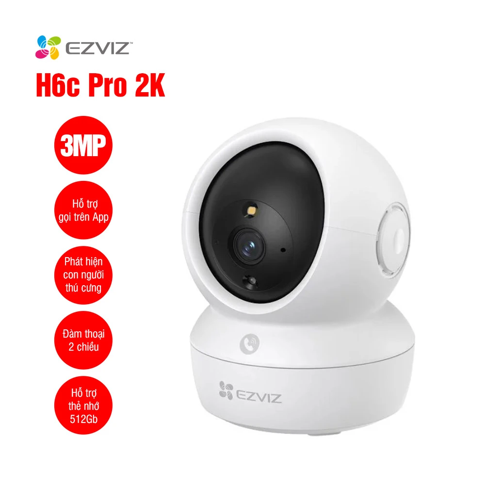 H6C-3MP - Camera WiFi quay quét EZVIZ H6c Pro 2K 3MP