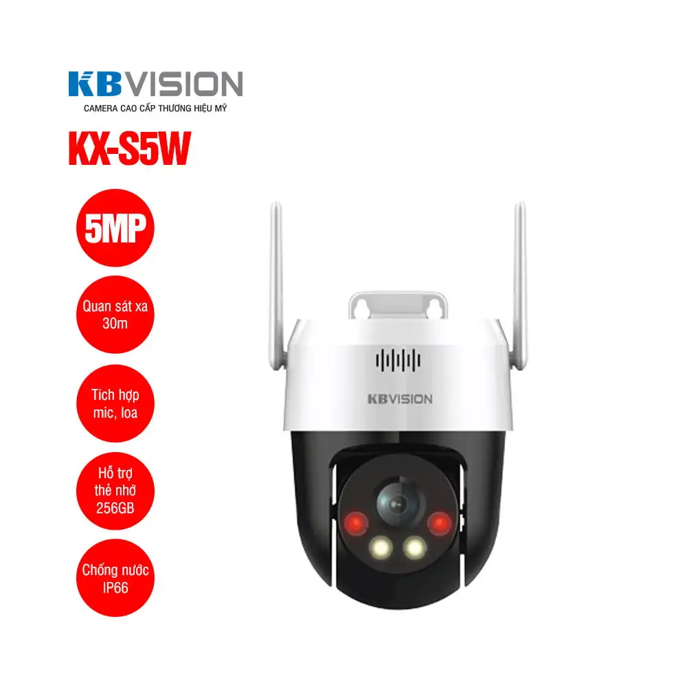 KX-S5W - Camera wifi quay quét 5MP KBVISION KX-S5W