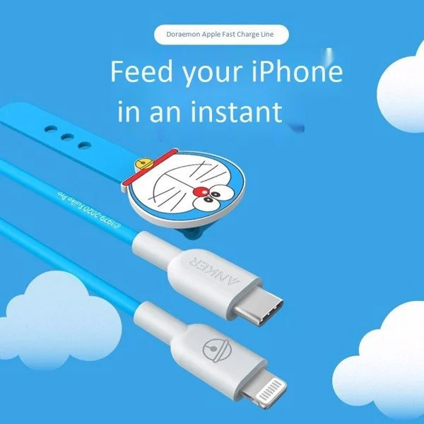 4591 - Cáp Anker PowerLine II Lightning to USB-C, dài 0.9m - A8632 (Phiên bản Doraemon) - 2