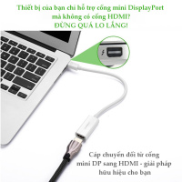 Cáp chuyển Mini DisplayPort to HDMI Ugreen10460, hỗ trợ FullHD 1080P@60Hz