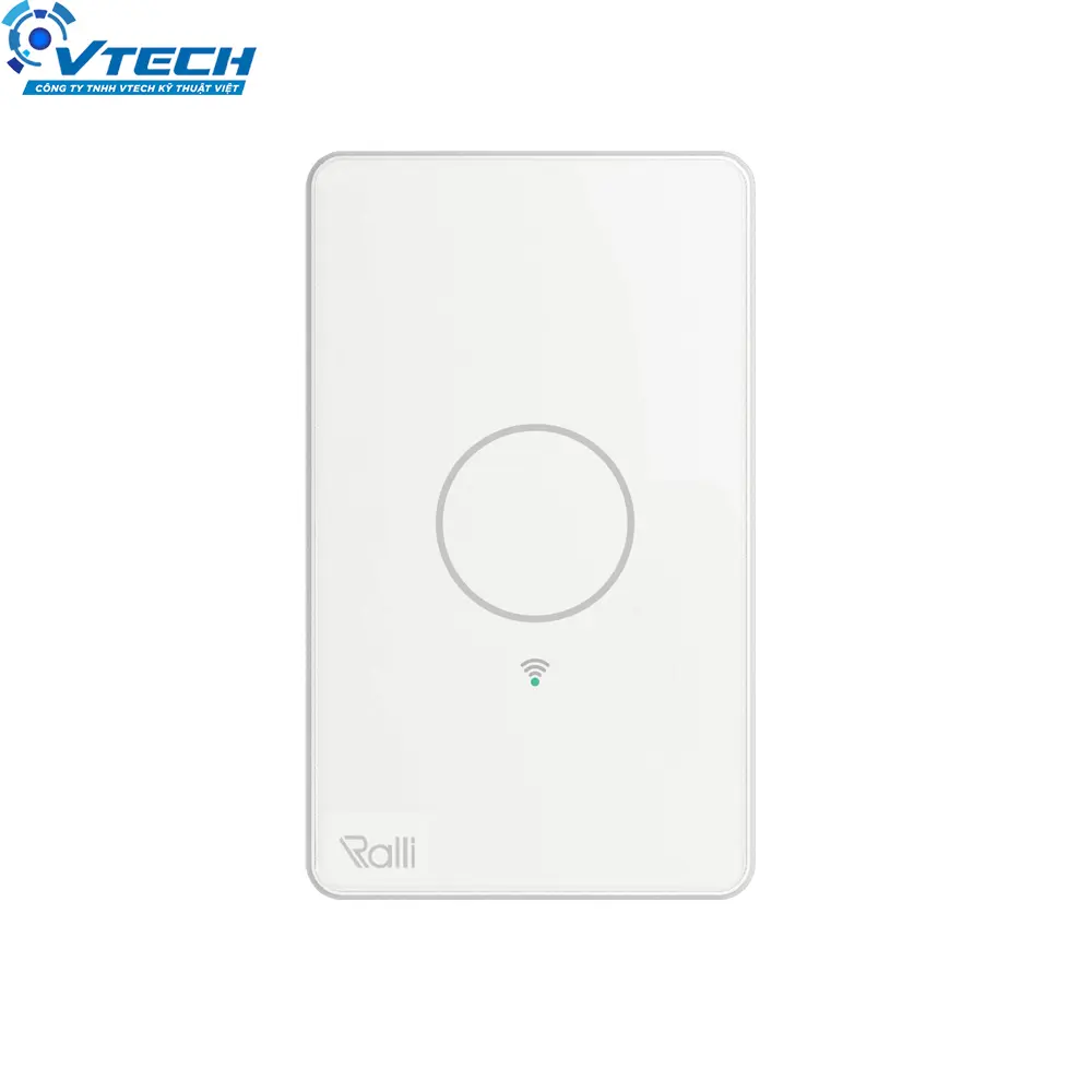 Công tắc Cảm ứng thông minh chữ nhật MN kết nối wifi 1 nút nhấn