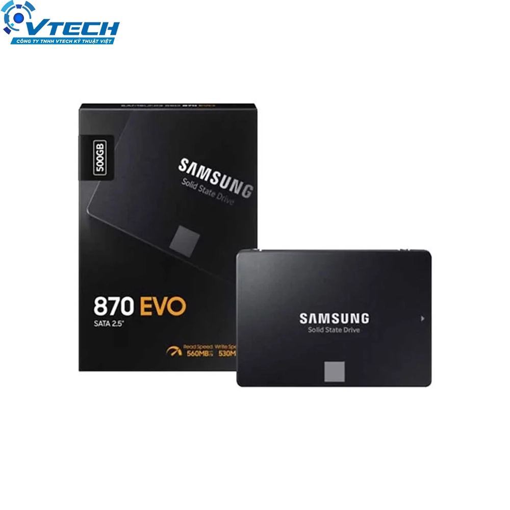 Ổ Cứng SSD 500GB Samsung 870 EVO Sata III (MZ-77E500BW) Chính Hãng