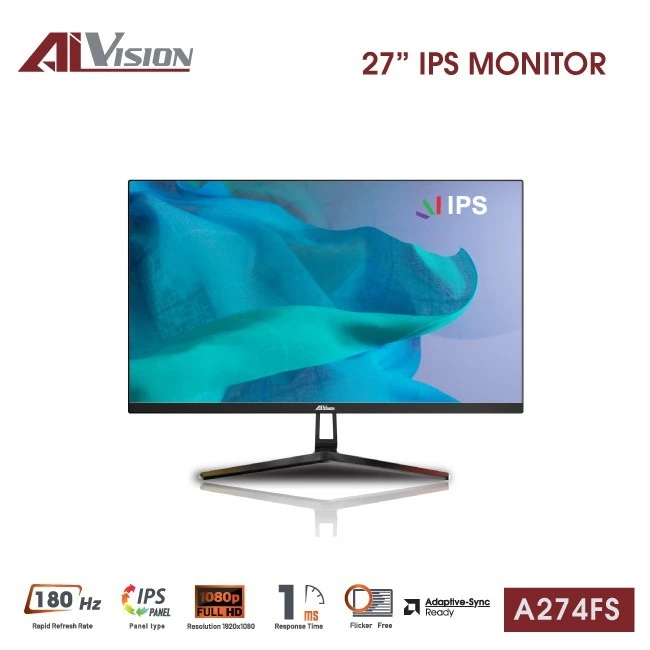 Màn hình Aivision A274FS (27inch / IPS / FHD / 180Hz / 1ms / Adaptive Sync)