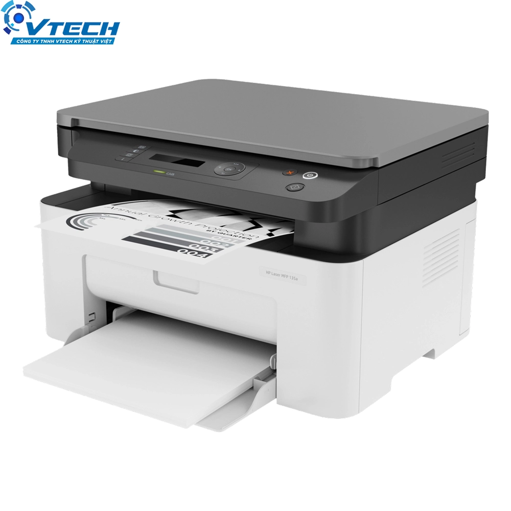 Máy in laser trắng đen đa năng HP LaserJet 135w MFP Wifi (4ZB83A)