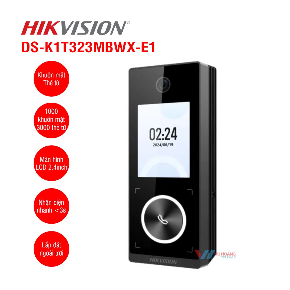 Máy chấm công khuôn mặt HIKVISION DS-K1T323MBWX-E1