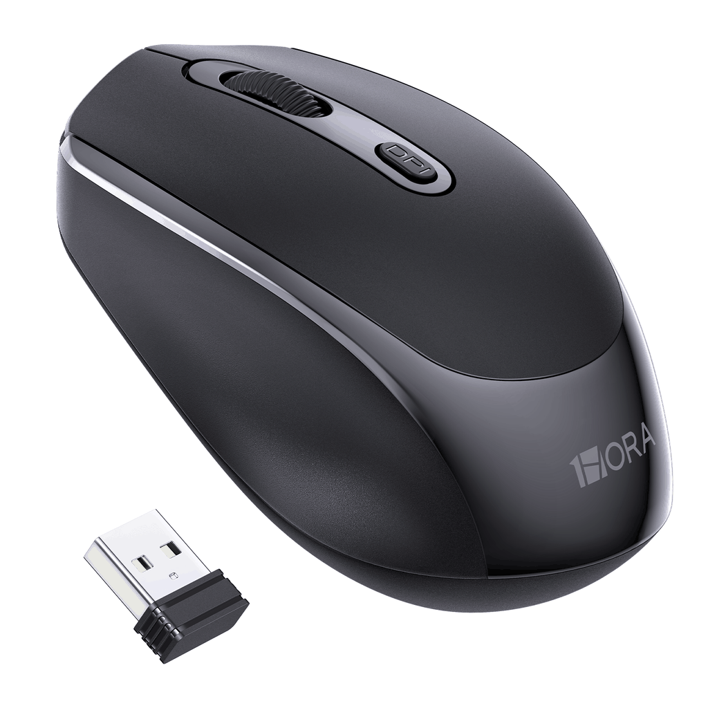 CHUỘT MÁY TÍNH 2.4G BLUETOOTH ĐEN- RAT001N 1HORA