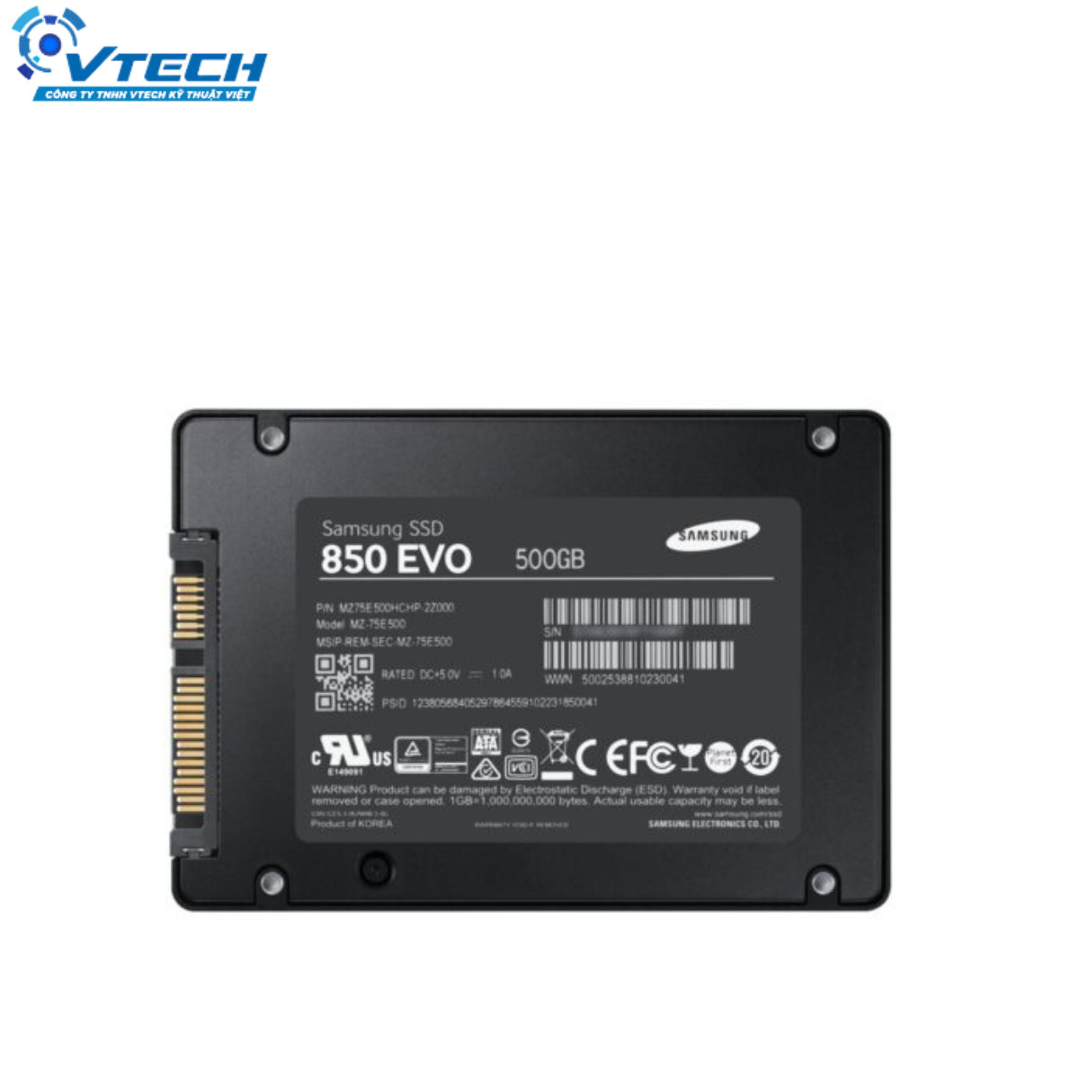 6478 - SSD Samsung 850 EVO 500GB( MZ-75E500BW) - 3